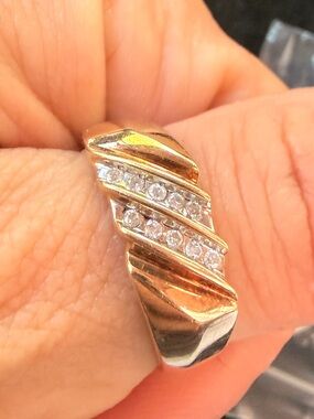 ✨Vintage Men's Gold Diamond Ring✨